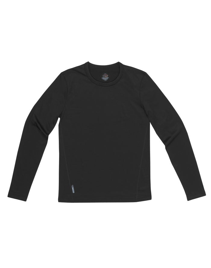 Champion Duofold Flex Weight Baselayer Crew Erkek Çocuk Sweatshirt Siyah ( WAXFSE701 )